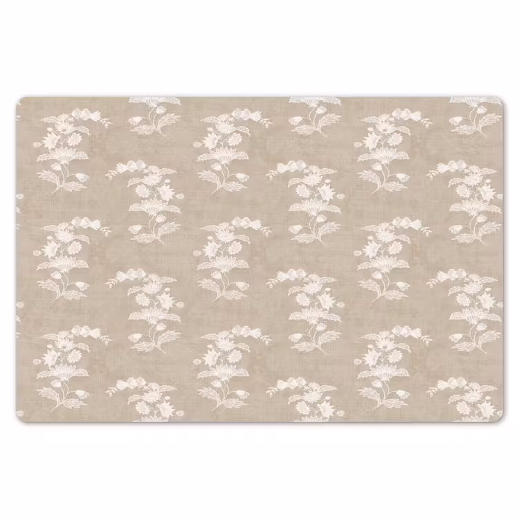 Placemat - 6 stuks - Motief - Beige - Linnen — 7