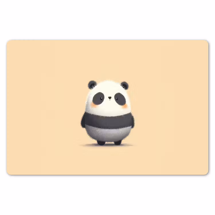 Placemat - 6 stuks - Panda - Beige - Minimalistisch — 7