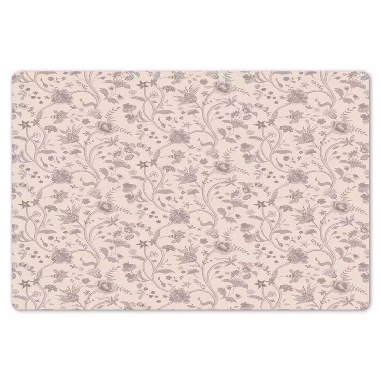 Placemat - 6 stuks - Patroon - Bloemen - Paars — 7