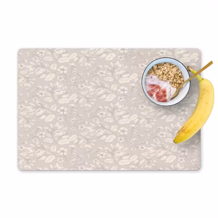 Placemat - 6 stuks - Pioenrozen - Bloesem - Bessen — 1