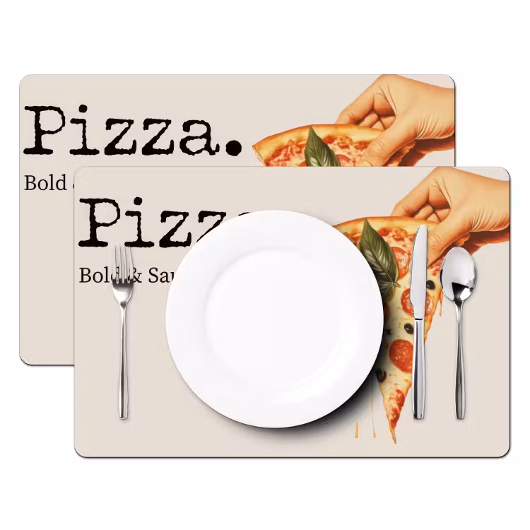 Placemat - 6 stuks - Pizza - Kaas - Pepperoni — 2