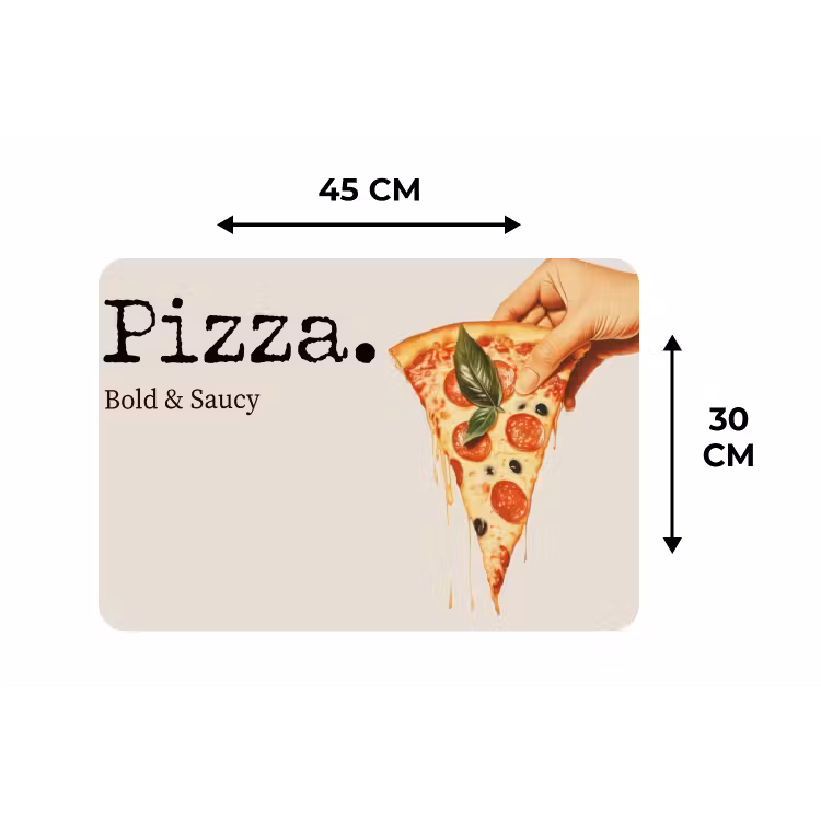 Placemat - 6 stuks - Pizza - Kaas - Pepperoni — 3