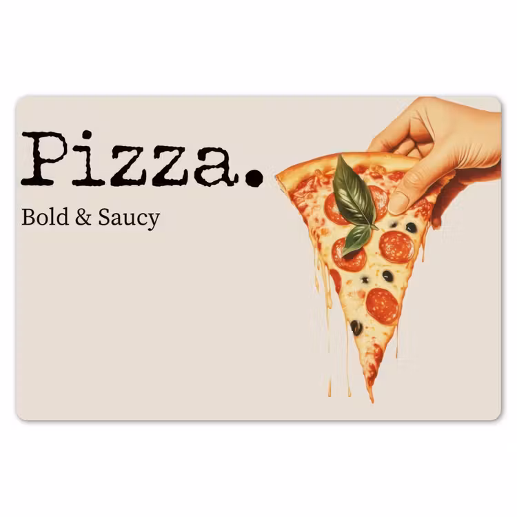 Placemat - 6 stuks - Pizza - Kaas - Pepperoni — 7
