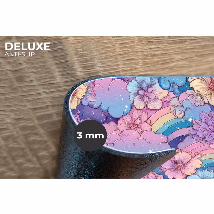 Placemat - 6 stuks - Regenbogen - Bloemen - Kleurrijk - Wolken — 4