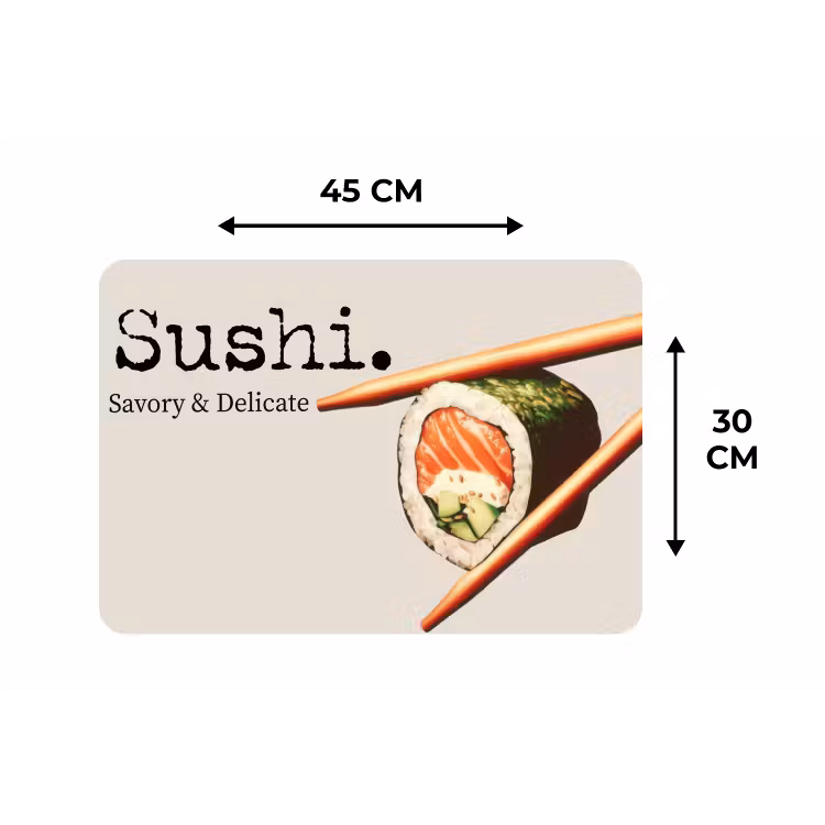 Placemat - 6 stuks - Sushi - Zalm - Rijst - Japans — 3