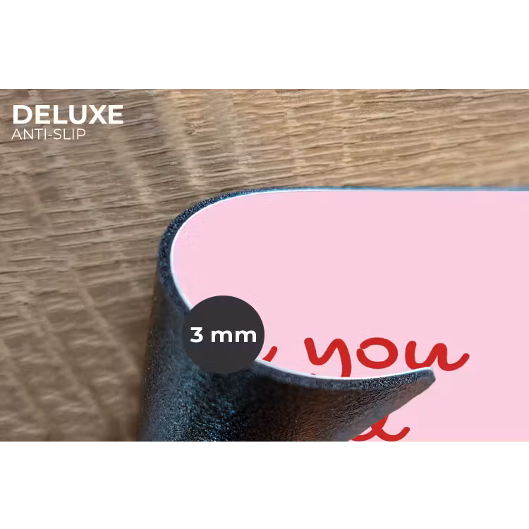 Placemat - 6 stuks - Tekst - Roze - Love - Hart — 4