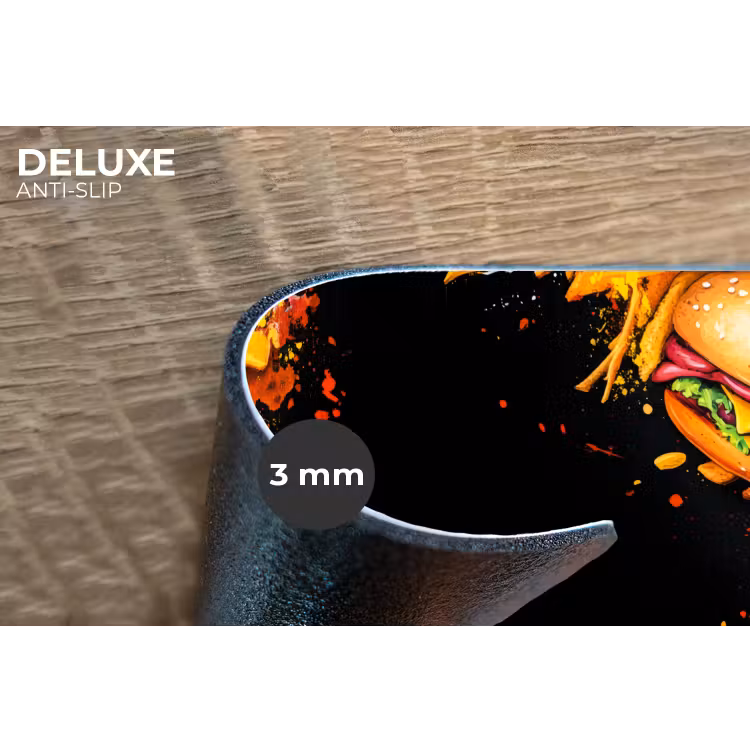 Placemat - 6 stuks - Fastfood - Graffiti - Hamburger - Eten - Modern — 4
