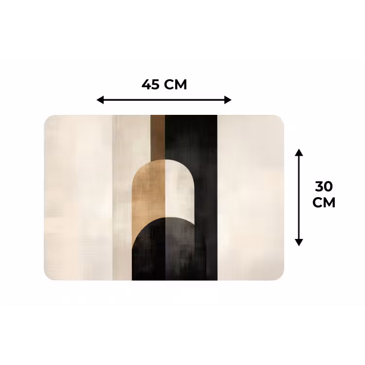 Placemat - 6 stuks - Geometrische - Vormen - Wit — 3
