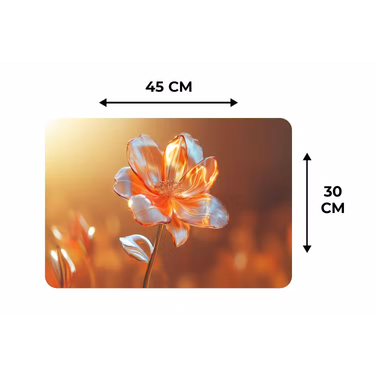 Placemat - 6 stuks - Glazen - Bloem - Zonlicht — 3