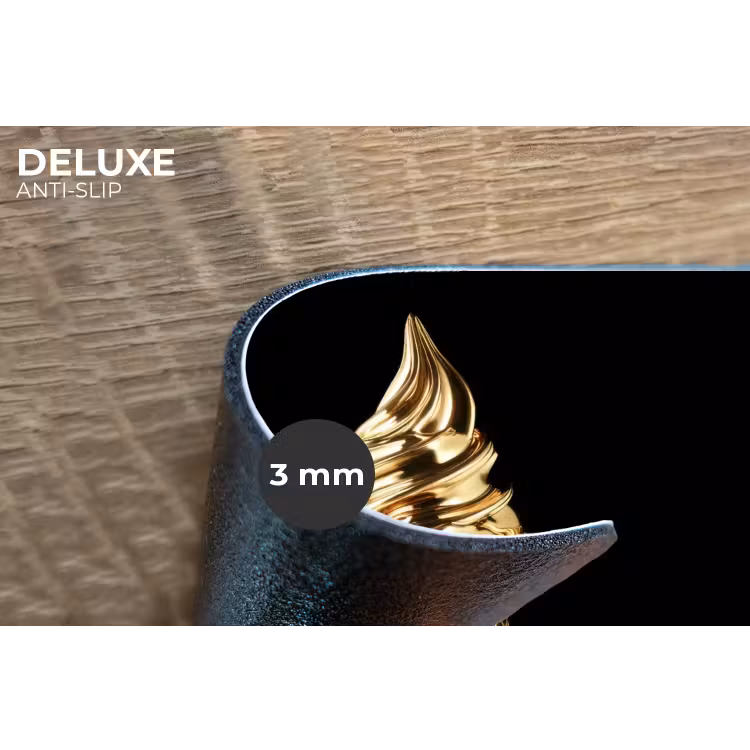 Placemat - 6 stuks - Ijs - Goud - Zwart - Eten — 4