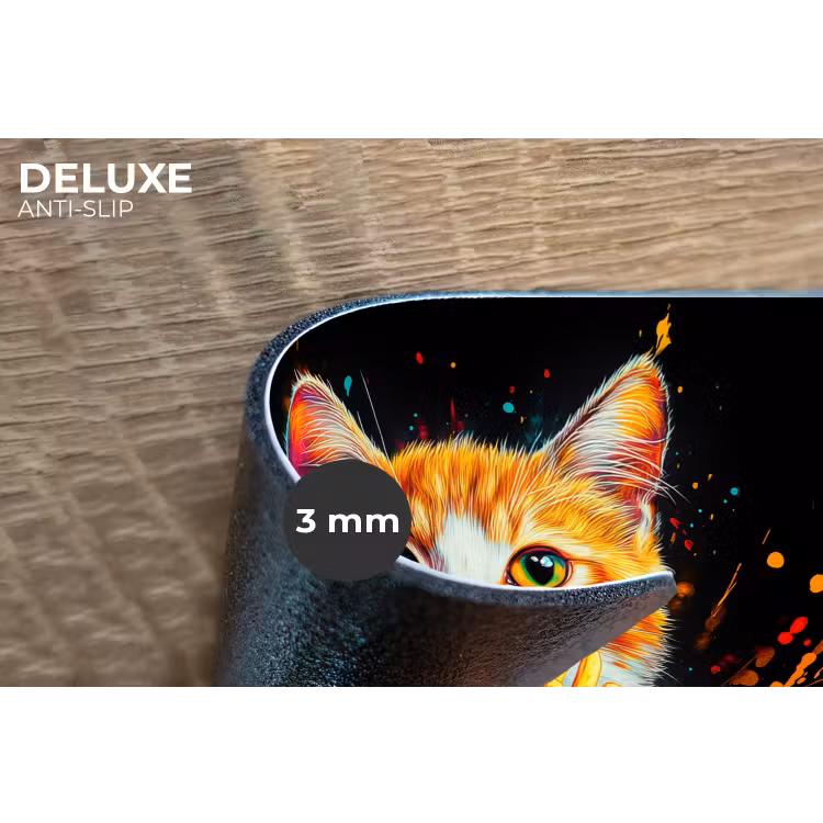 Placemat - 6 stuks - Kat - Eten - Patat - Graffiti - Abstract — 4