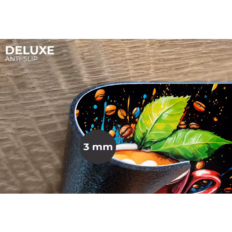 Placemat - 6 stuks - Koffie - Graffiti - Drinken - Abstract — 4