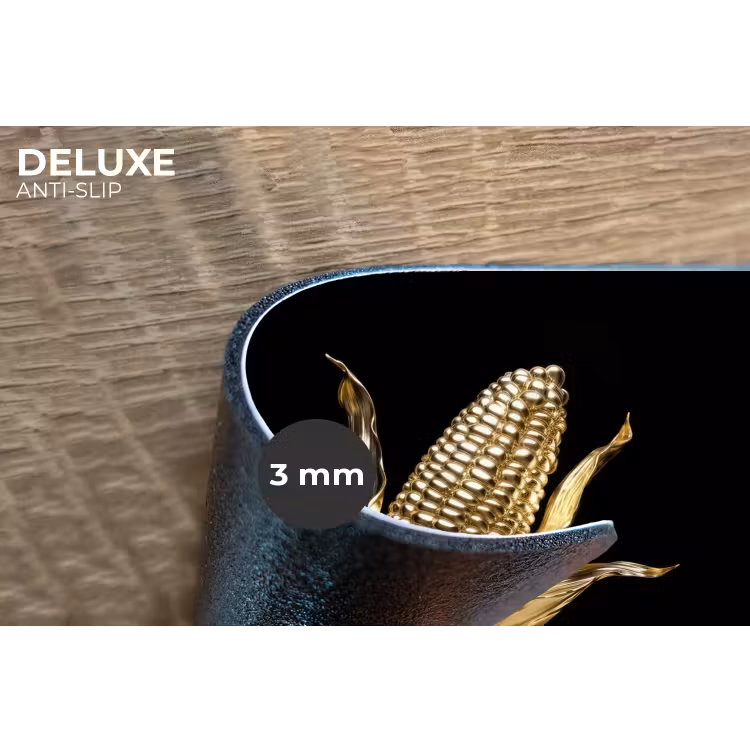 Placemat - 6 stuks - Mais - Eten - Goud - Zwart — 4