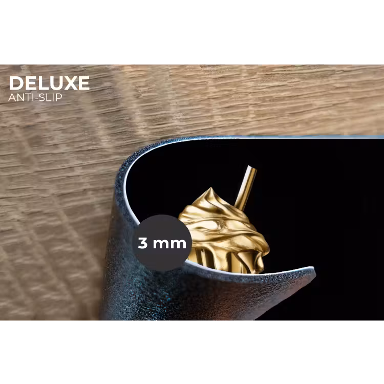 Placemat - 6 stuks - Milkshake - Goud - Drinken - Zwart — 4