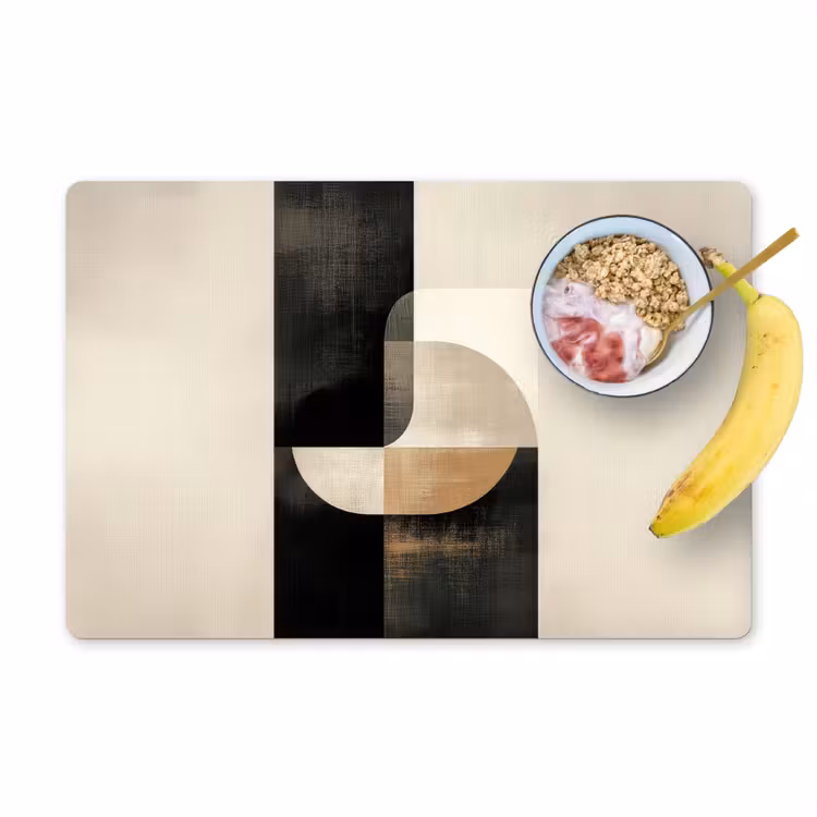 Placemat - 6 stuks - Modern - Vierkant - Vormen — 1