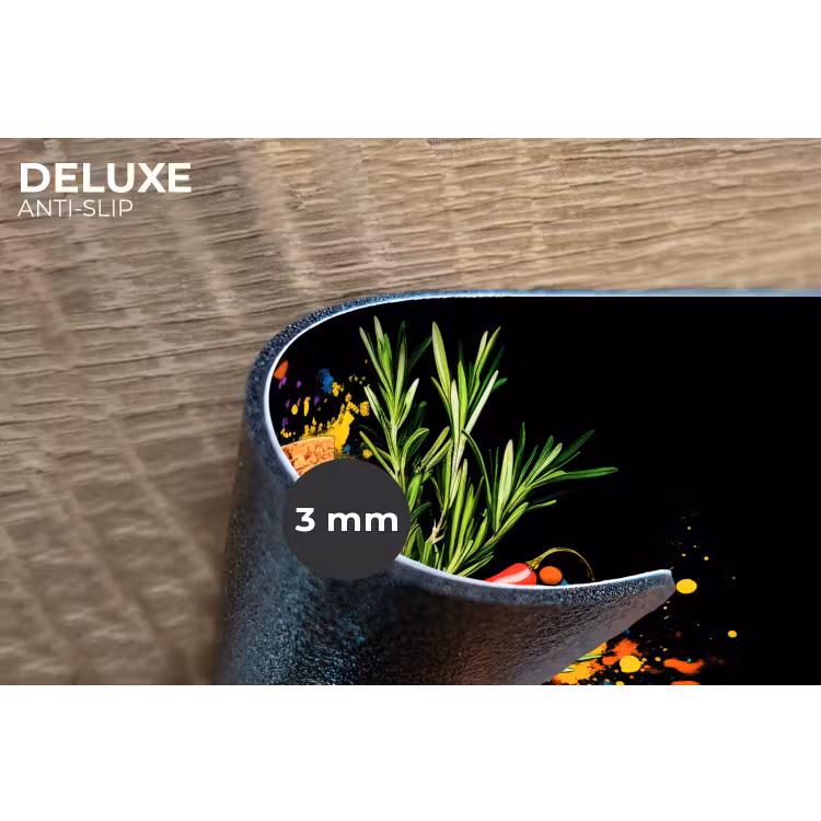 Placemat - 6 stuks - Olijfolie - Graffiti - Peper - Olijven - Modern — 4