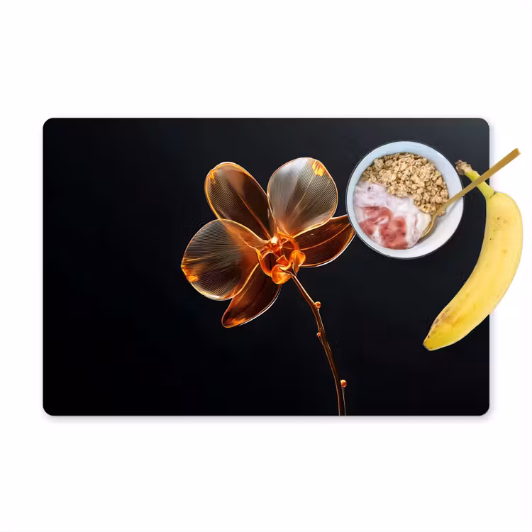Placemat - 6 stuks - Orchidee - Doorzichtig - Bloem — 1