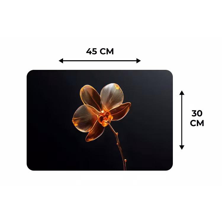 Placemat - 6 stuks - Orchidee - Doorzichtig - Bloem — 3