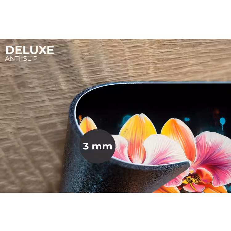 Placemat - 6 stuks - Orchidee - Graffiti - Kleurrijk - Bloemen - Abstract — 4