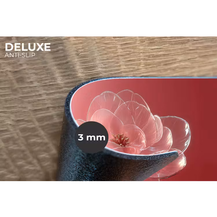 Placemat - 6 stuks - Sierlijk - Bloem - Roze - Glazen — 4