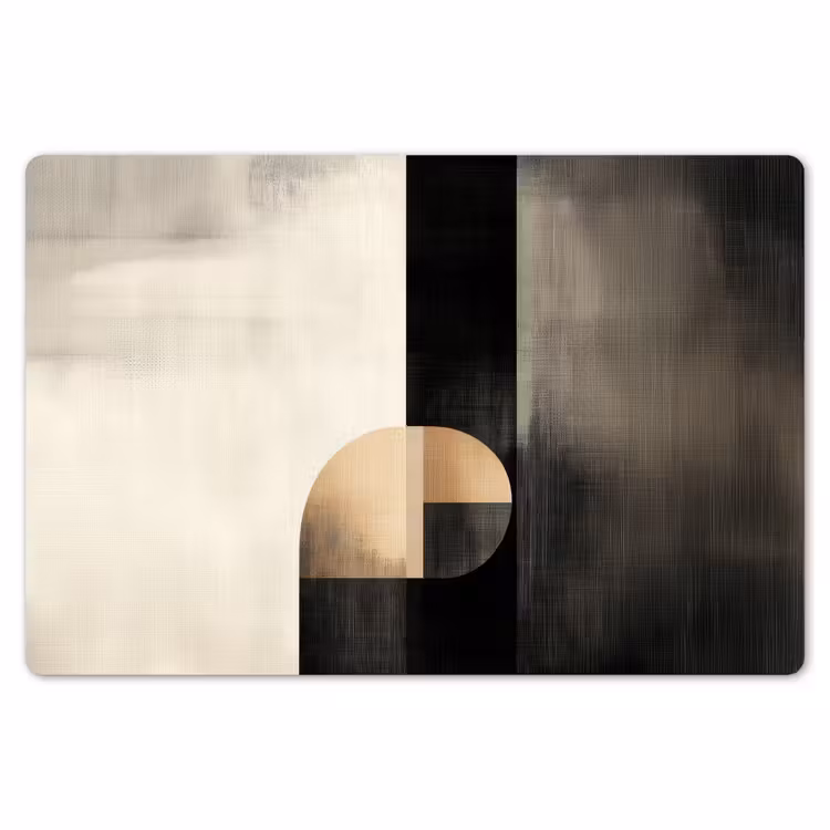 Placemat - 6 stuks - Vormen - Modern - Zwart — 7