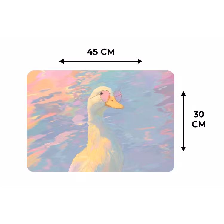 Placemat - 6 stuks - Eend - Zonnebril - Water — 3