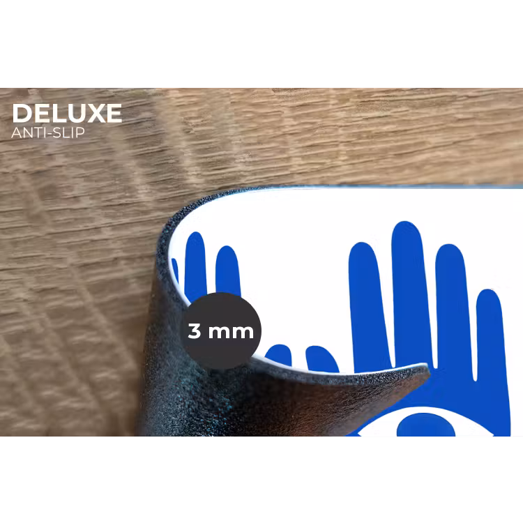 Placemat - 6 stuks - Handen - Twee - Ogen - Blauw — 4