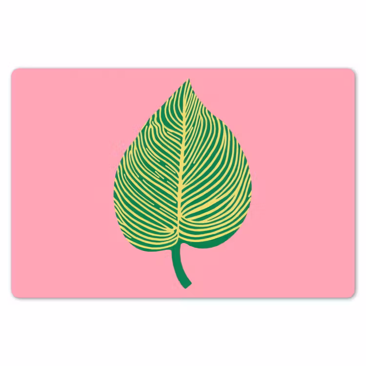 Placemat - 6 stuks - Illustratie - Blad - Minimalistisch - Groen — 7