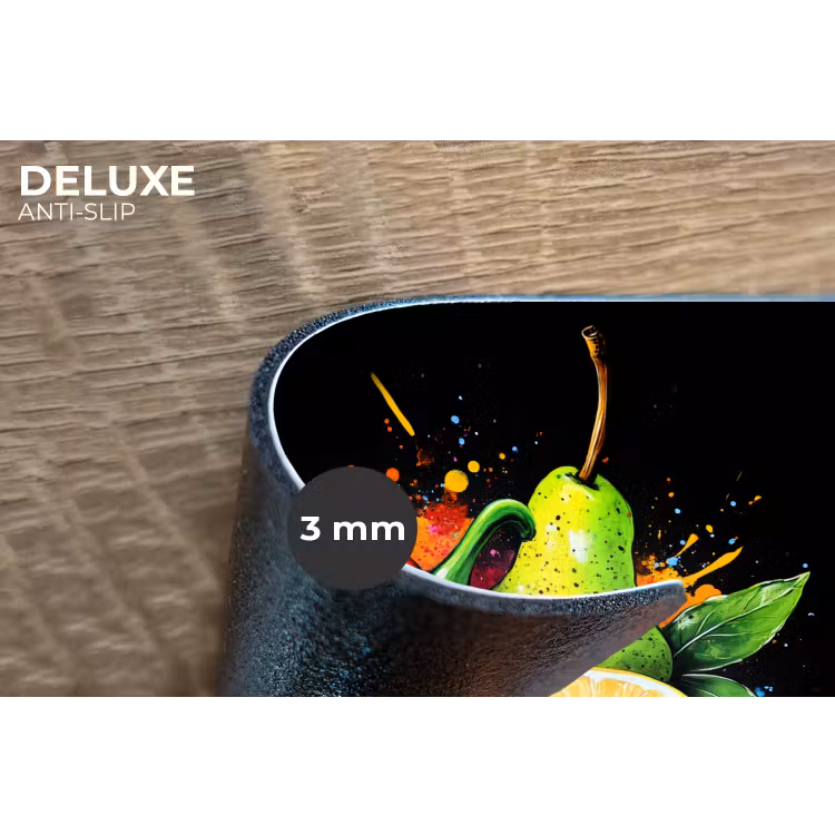 Placemat - 6 stuks - Paprika - Peer - Citroen - Graffiti - Verf - Abstract — 4