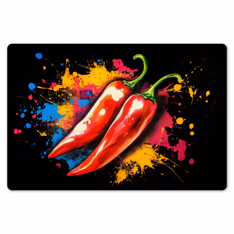 Placemat - 6 stuks - Peper - Graffiti - Verf - Abstract - Modern - Kleurrijk — 7