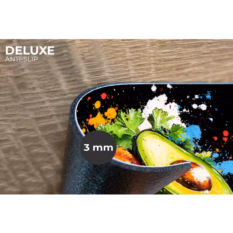 Placemat - 6 stuks - Tomaat - Avocado - Peper - Graffiti - Verf - Modern — 4