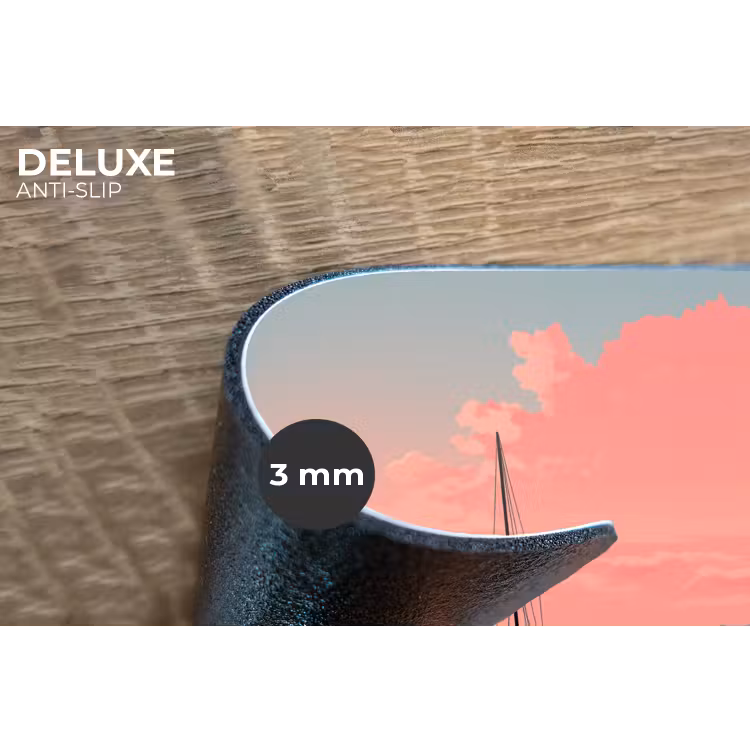 Placemat - 6 stuks - Zeilboot - Roze zee - Zonsondergang - Bergen — 4