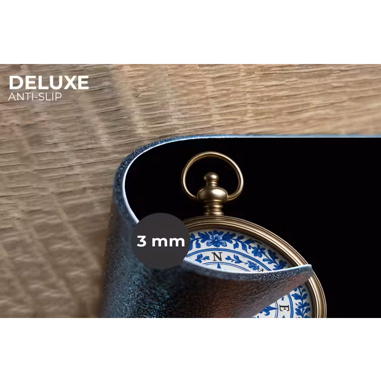 Placemat - 6 stuks - Kompas - Delfts blauw - Zwart — 4