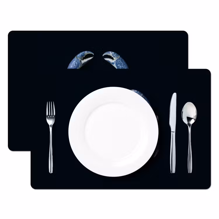 Placemat - 6 stuks - Krab - Delfts blauw - Dieren — 2
