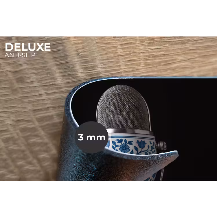 Placemat - 6 stuks - Microfoon - Delfts blauw - Muziek — 4