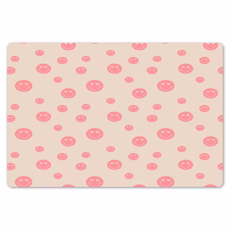 Placemat - 6 stuks - Smiley - Hart - Ogen - Patroon — 7