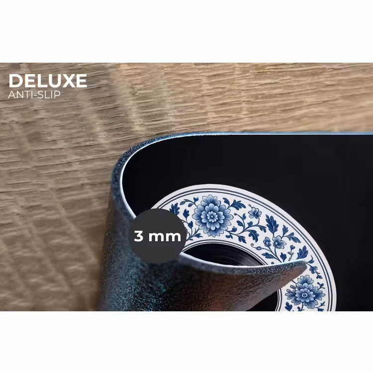 Placemat - 6 stuks - Vinyl - LP - Delfts Blauw - Muziek — 4