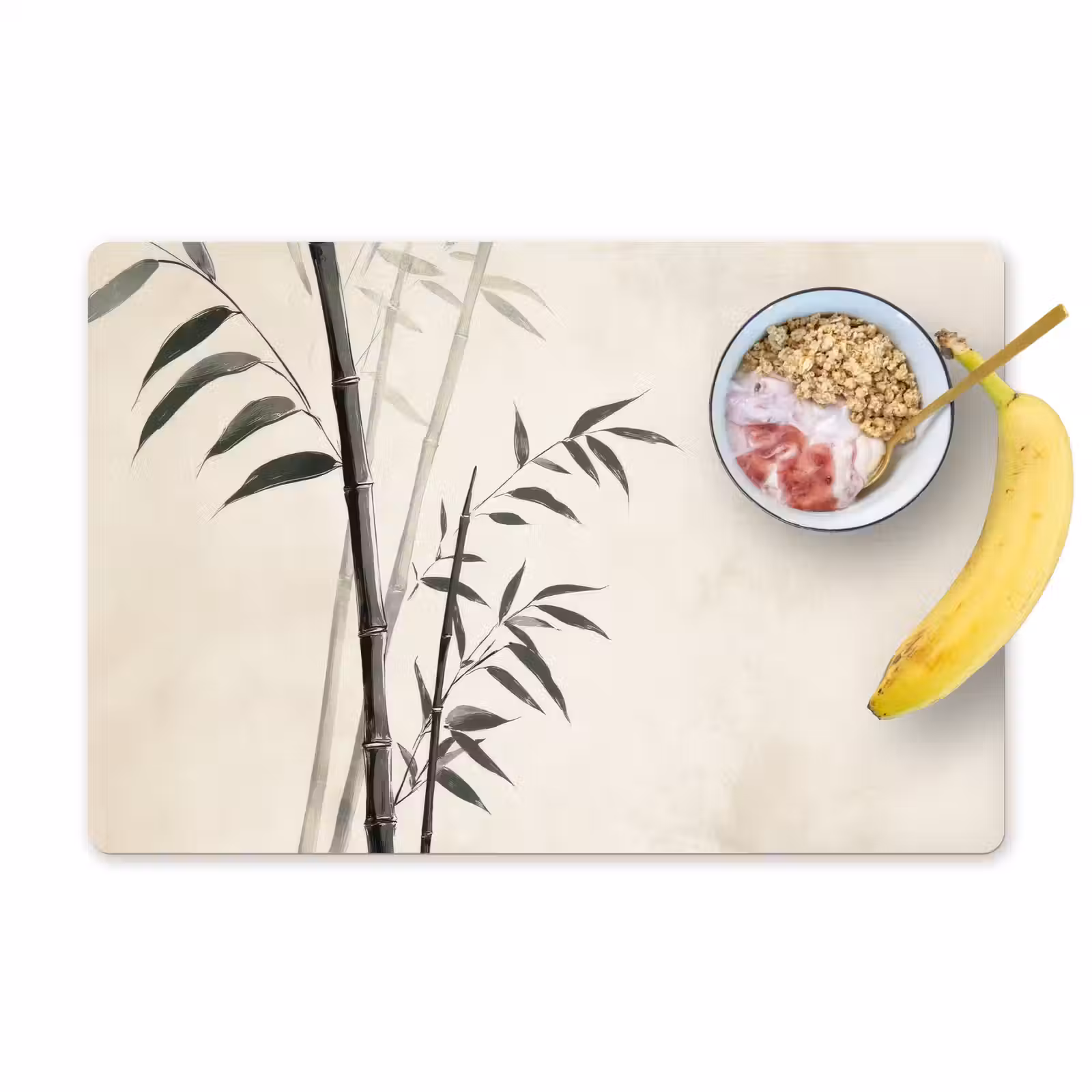 Placemat - 6 stuks - Japandi - Bamboe - Beige — 1