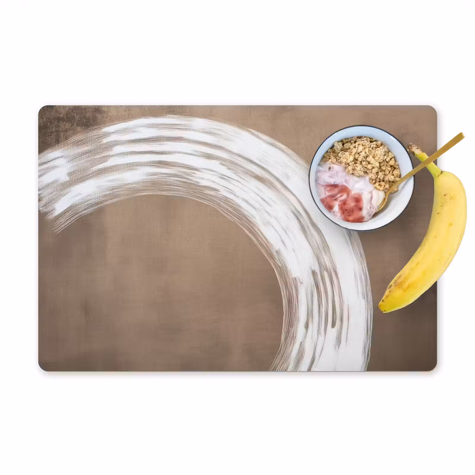 Placemat - 6 stuks - Verf - Bruin - Japandi — 1