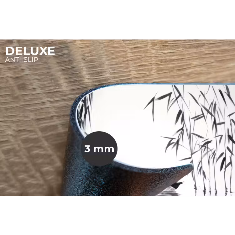 Placemat - 6 stuks - Eenden - Waterlelies - Riet - Zwart — 4