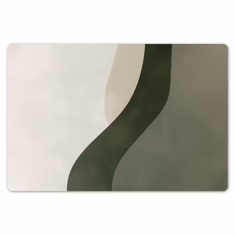 Placemat - 6 stuks - Japandi - Groen - Abstract - Modern — 7