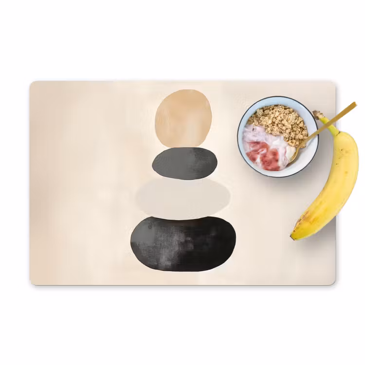 Placemat - 6 stuks - Japandi - Wabi sabi - Beige — 1