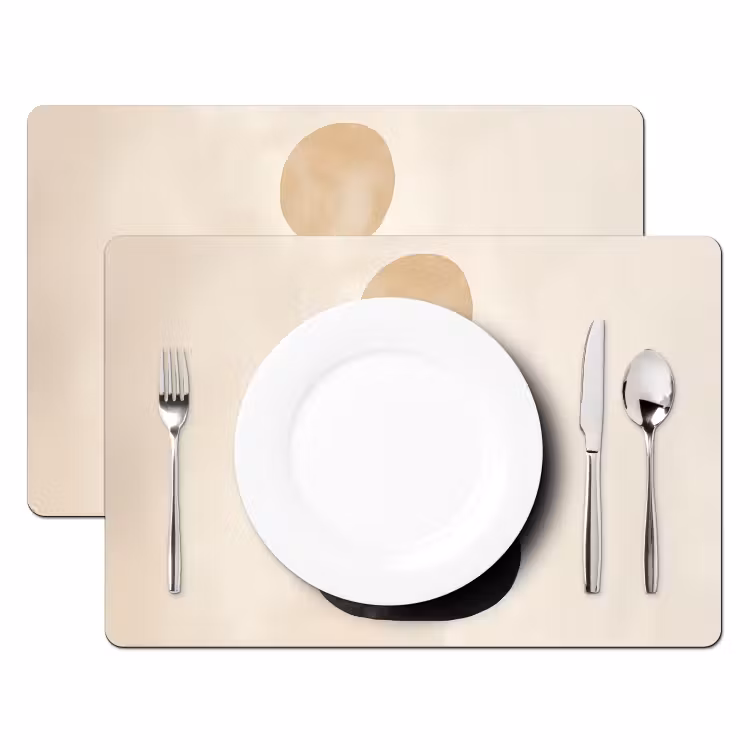 Placemat - 6 stuks - Japandi - Wabi sabi - Beige — 2