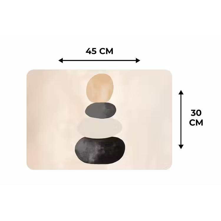 Placemat - 6 stuks - Japandi - Wabi sabi - Beige — 3