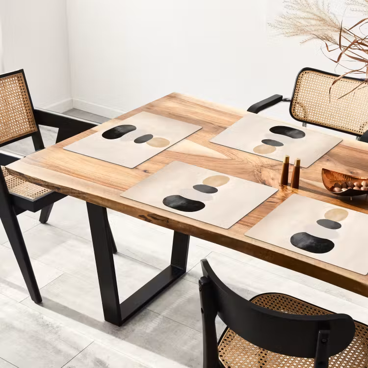 Placemat - 6 stuks - Japandi - Wabi sabi - Beige — 5