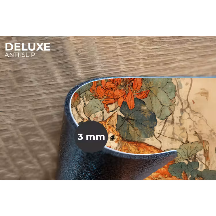 Placemat - 6 stuks - Kat - Sierlijk - Bloemen — 4