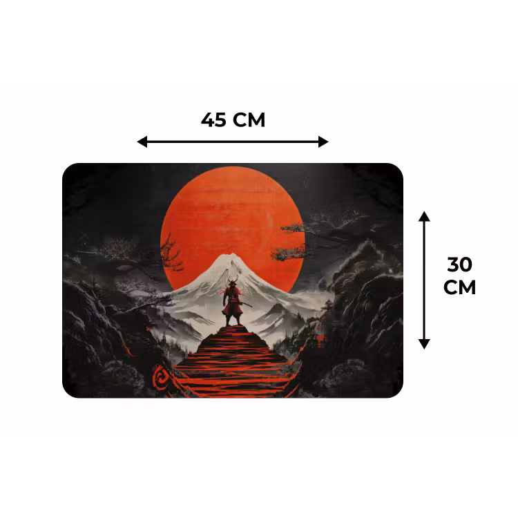 Placemat - 6 stuks - Krijger - Rode trappen - Zon - Berg — 3