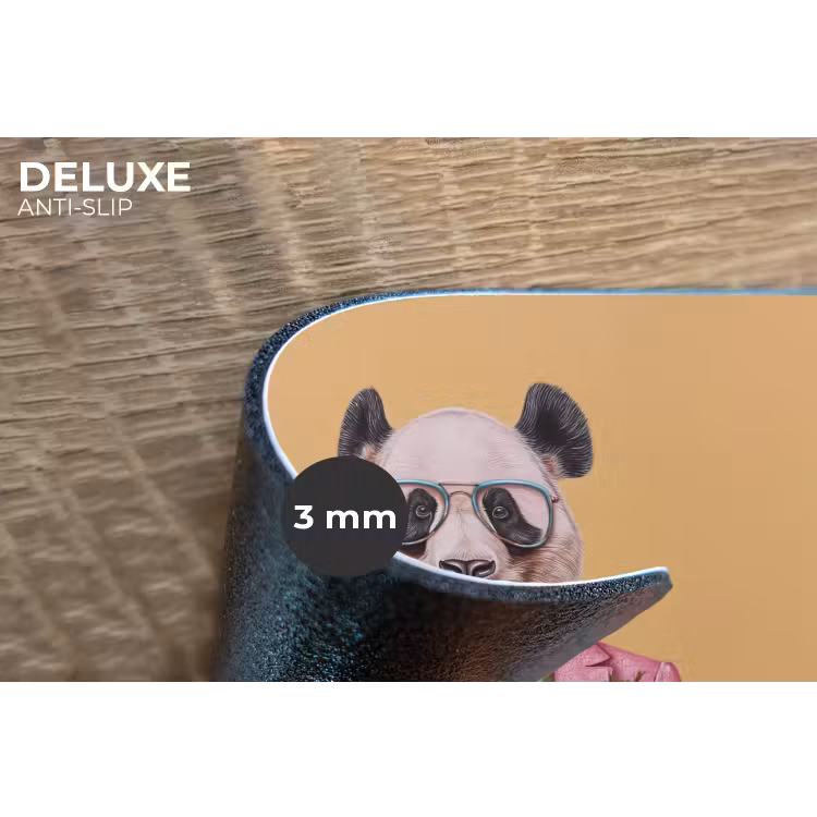 Placemat - 6 stuks - Panda - Pak - Zonnebril - Blauw — 4