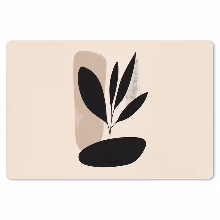 Placemat - 6 stuks - Plant - Beige - Japandi — 7