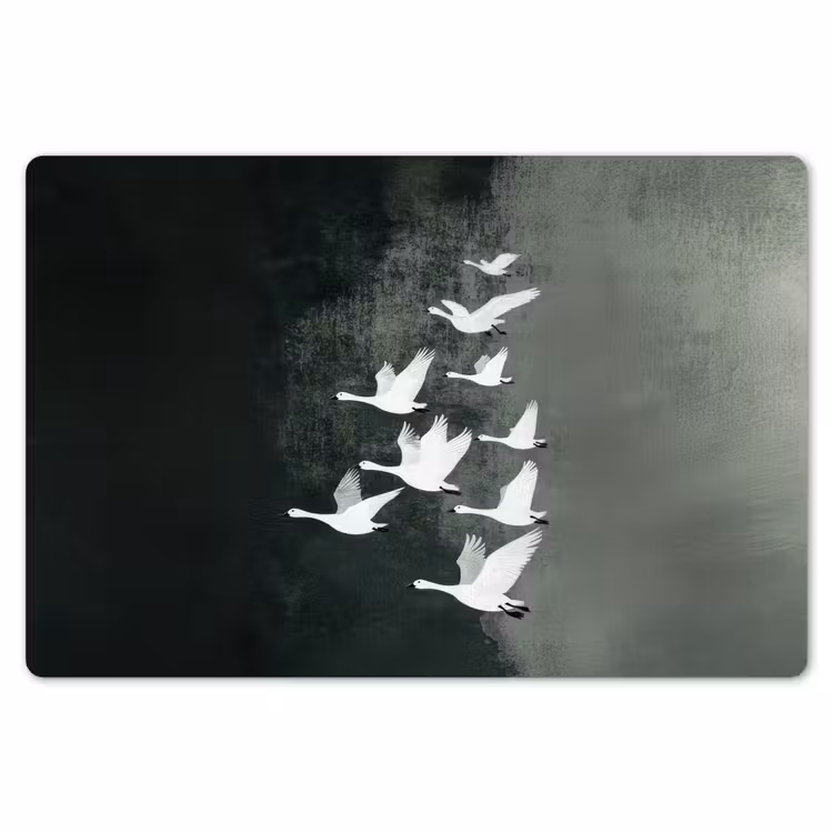 Placemat - 6 stuks - Vogel - Japandi - Groen — 7